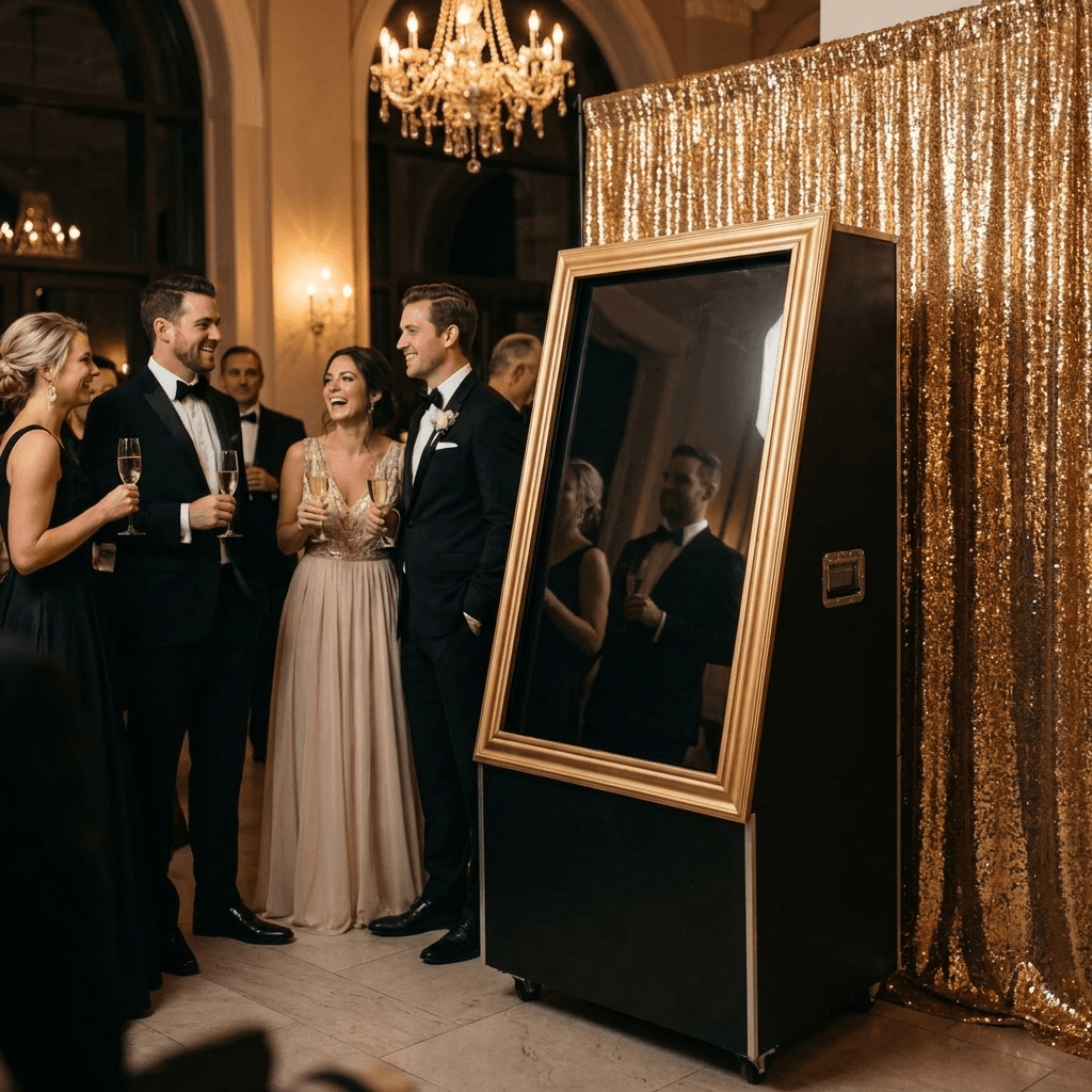 Luxury Vibo Photo Booth event setup