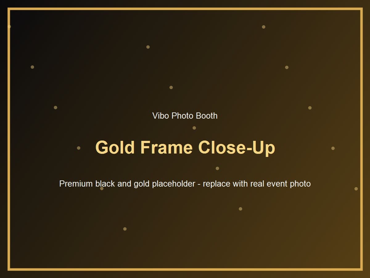 Gold frame close up